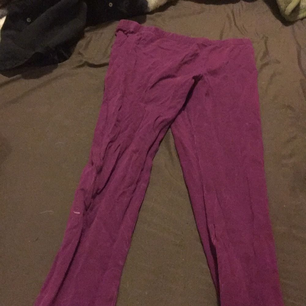 Burgundy Leggings